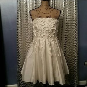 Beautiful taffeta strapless dress